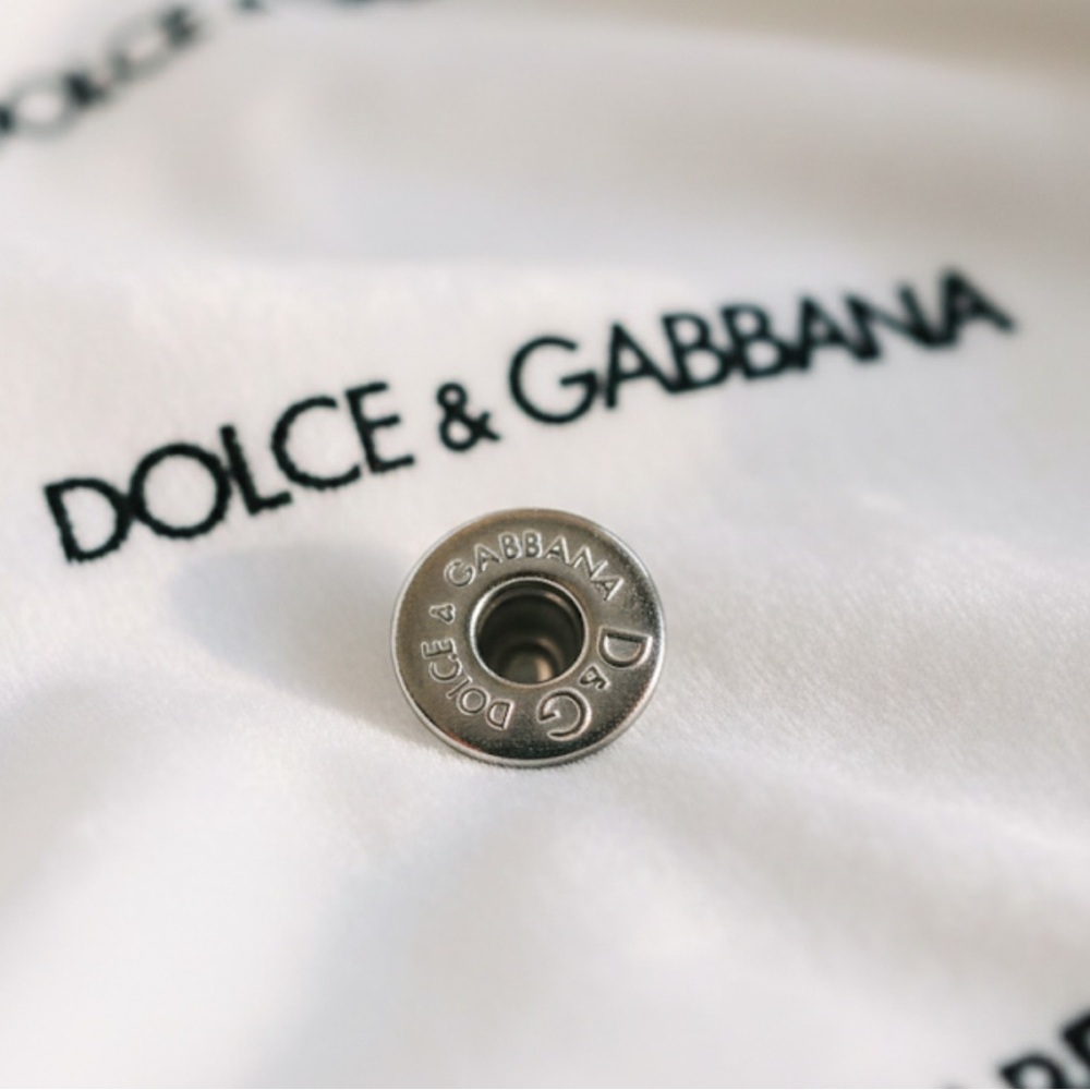 New authentic Dolce & Gabbana luxury designer signature jeans replacement button